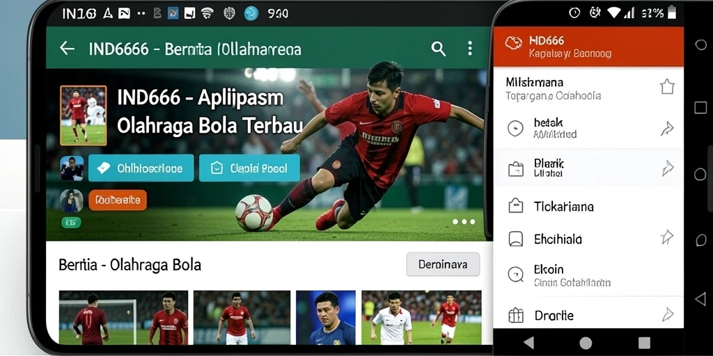 Antarmuka aplikasi IND666 yang intuitif dan informatif.