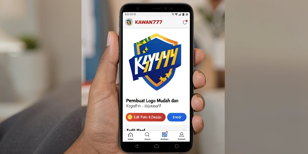 Tampilan antarmuka KAWAN777 untuk pembuatan logo yang intuitif.